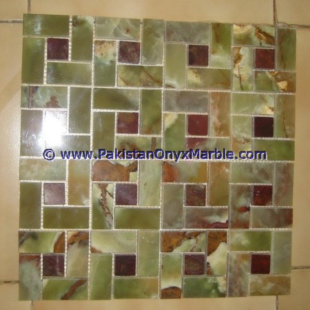 GREEN ONYX MOSAIC TILES COLLECTION