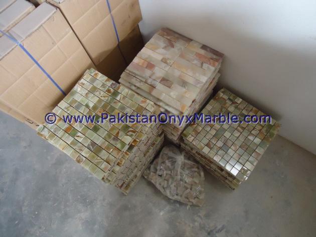 GREEN ONYX MOSAIC TILES COLLECTION