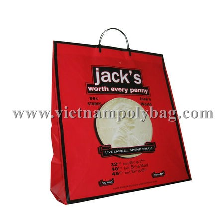 Vietnam Rigid handle plastic promotion bag vietnampolybag.com