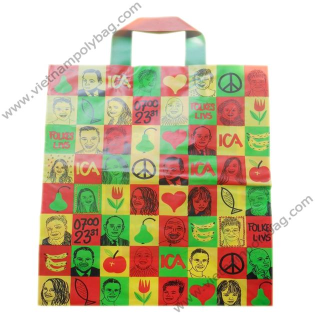 Vietnam soft loop handle plastic poly bag vietnampolybag.com