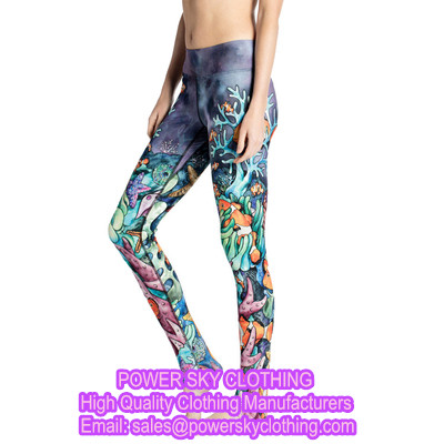 Women Fitness Yoga Pants From Power Sky Clothing Manufacturers
