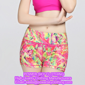 Yoga Shorts From Power Sky Yoga Clothes Supplier