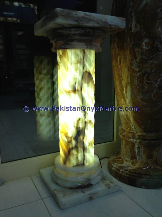 BACKLIT ONYX COLUMNS PILLARS Amp PEDESTALS
