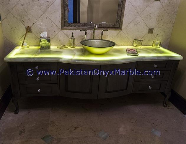 BACKLIT ONYX BATHROOM VANITYTOPS Amp SINKS