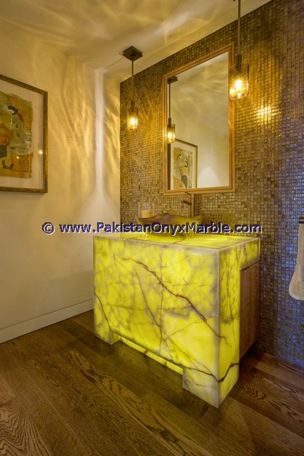 BACKLIT ONYX BATHROOM VANITYTOPS Amp SINKS