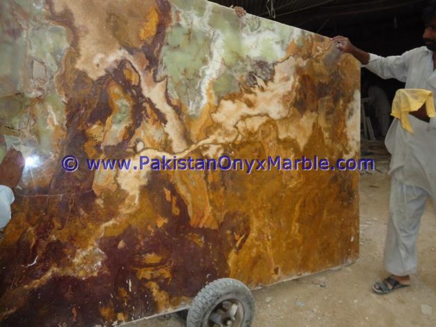 MULTI BROWN GOLDEN ONYX SLABS COLLECTION
