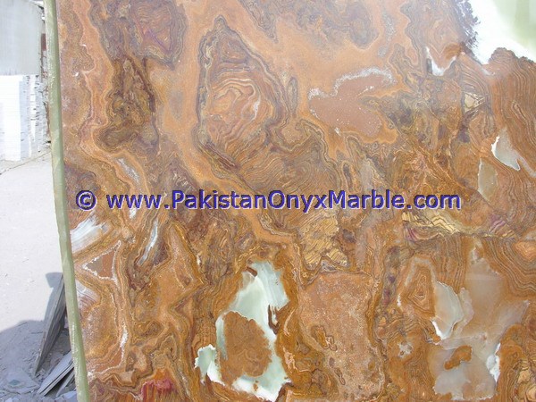 MULTI BROWN GOLDEN ONYX SLABS COLLECTION