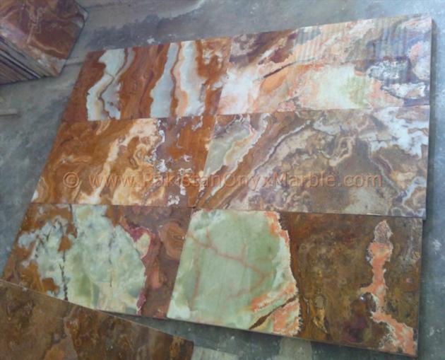 MULTI BROWN GOLDEN ONYX TILES COLLECTION