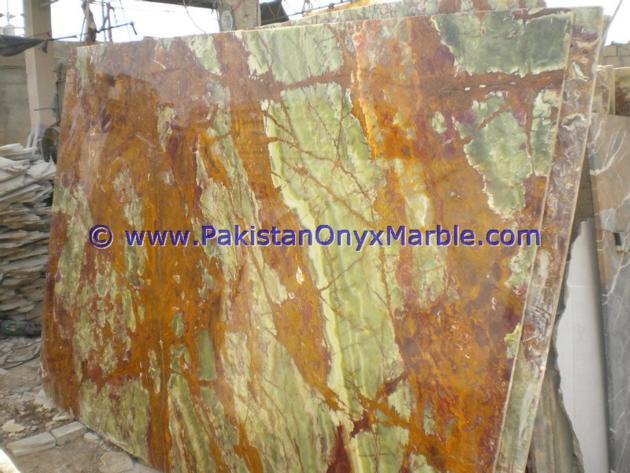 MULTI GREEN ONYX SLABS COLLECTION