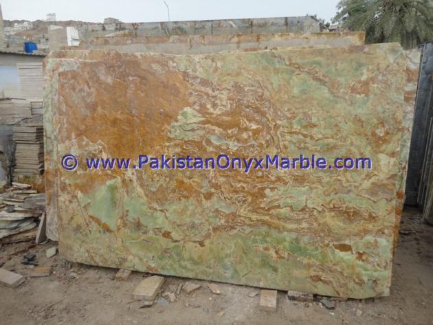 MULTI GREEN ONYX SLABS COLLECTION