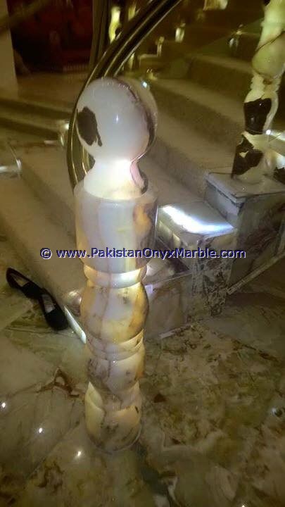 BACKLIT ONYX STAIRS STEPS RISERS Amp