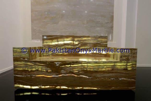 BACKLIT ONYX TABLES DINNG TABLE COFFEE