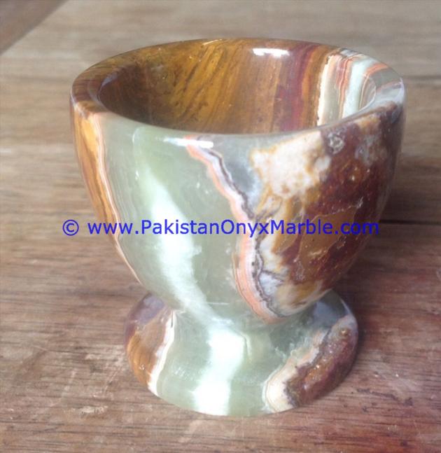 ONYX EGG CUPS HOLDER STAND HANDCARVED