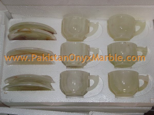 ONYX TEA CUPS SETS HANDICRAFTS