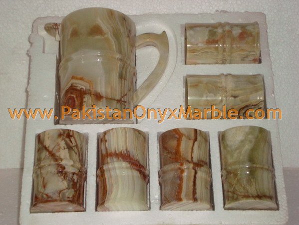 ONYX WATER SETS AND GLASSES HANDICRAFTS