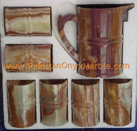 ONYX WATER SETS AND GLASSES HANDICRAFTS