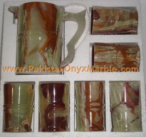 ONYX WATER SETS AND GLASSES HANDICRAFTS