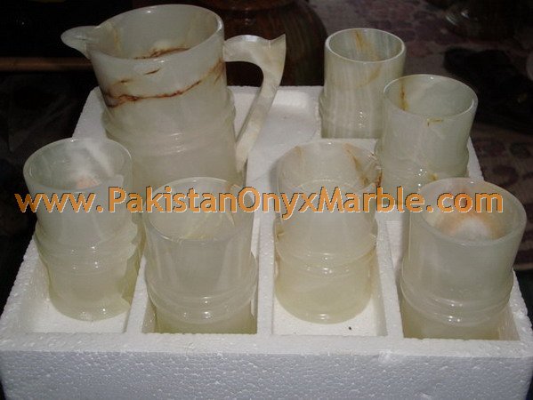 ONYX WATER SETS AND GLASSES HANDICRAFTS