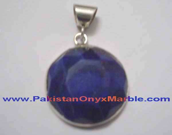 STERLING SILVER PENDANTS LAPIS LAZULI JEWELRY