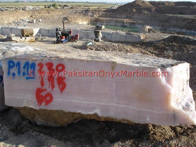 AFGHAN PINK ONYX BLOCKS