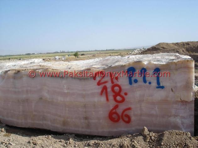 AFGHAN PINK ONYX BLOCKS