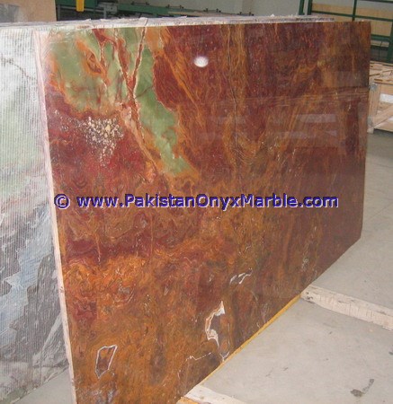 MULTI RED ONYX SLABS COLLECTION