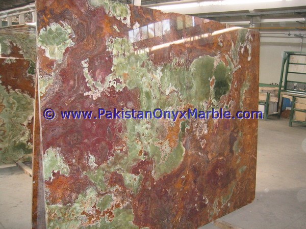 MULTI RED ONYX SLABS COLLECTION