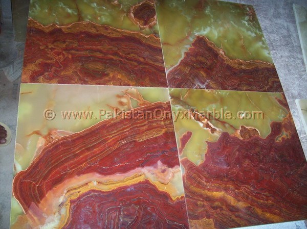 MULTI RED ONYX TILES COLLECTION