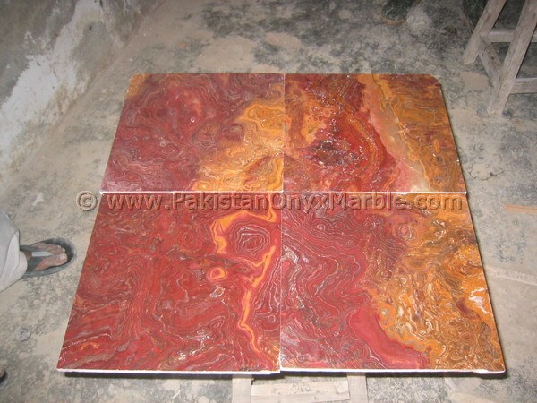 MULTI RED ONYX TILES COLLECTION