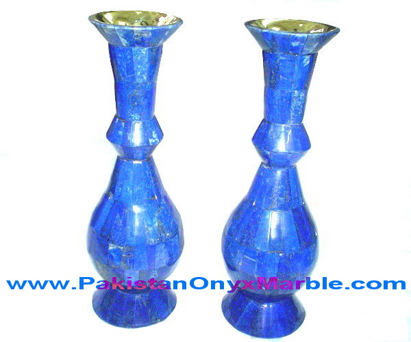 FLOWER VASES LAPIS LAZULI HANDICRAFTS