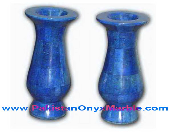 FLOWER VASES LAPIS LAZULI HANDICRAFTS
