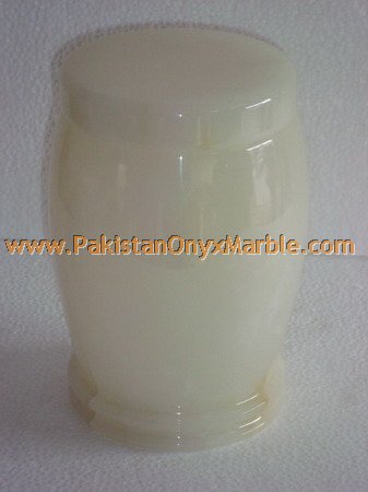WHITE ONYX URNS