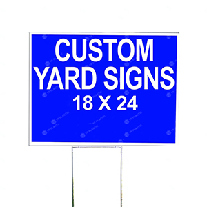UV printing 18x24 PP Corflute Yard Sign with H Stakes