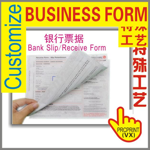 Popular Colors 65gsm Carbonless Paper Computer Form Or Business Bill Printing