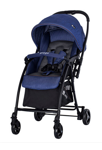 Simple comfortable,high breathability seat,reversible with one-hand folding compact baby stroller
