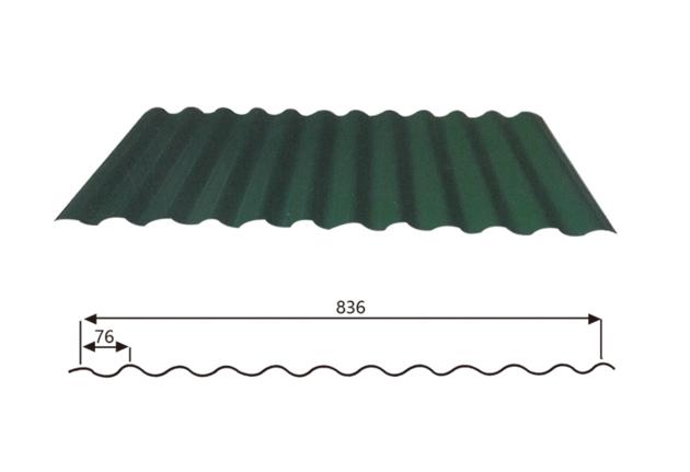 Corrugated Steel Roofing sheet (Wave Style) 17-76-836,Steel Roofing Sheet Manufacturer