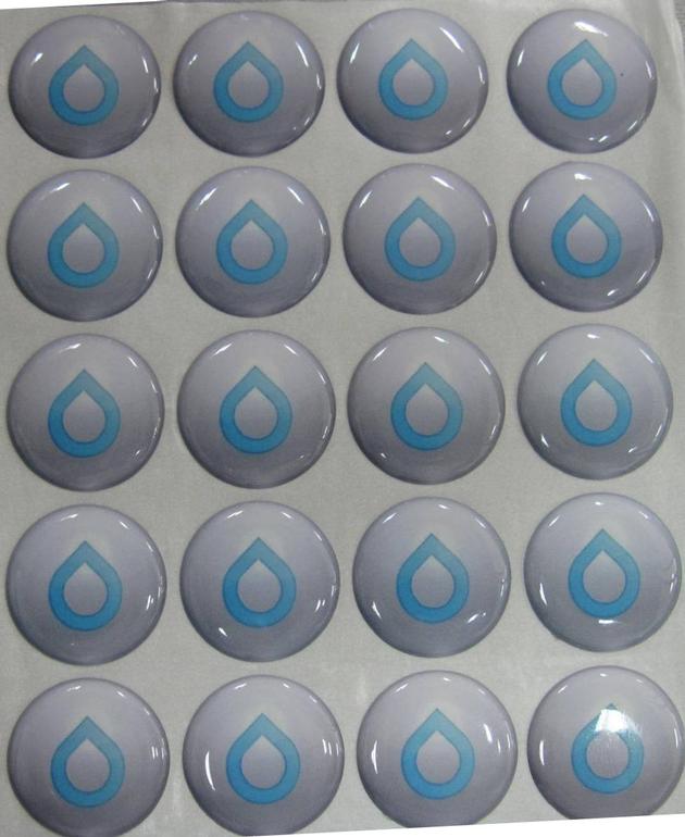 Printed 3D Epoxy Resin Stickers In