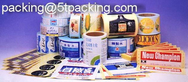 Colorful Gravure Printing Labels