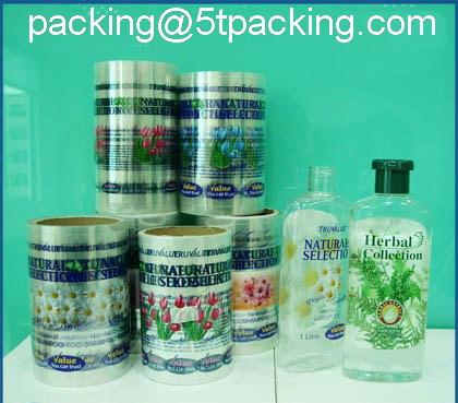 Herbal Collection Body Care Bottle Labels Made From Transparent Eco-friendly Plastic Material