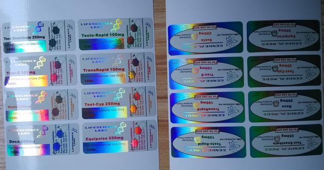 Holographic Laser Reflective Labels in Plastic