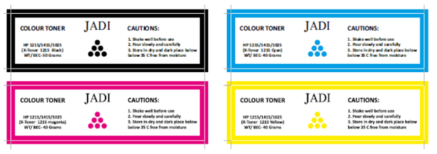 Shiny White PET Printed Adhesive Label