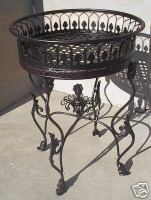 wrought iron table