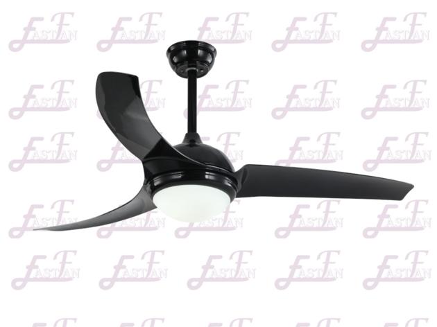 East Fan 52inch black outdoor Ceiling Fan with light