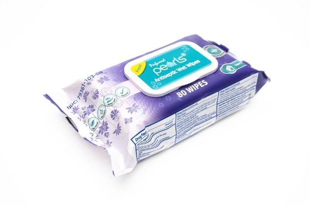 Pearls Disinfecting Wipes Lavender 80 Sheets