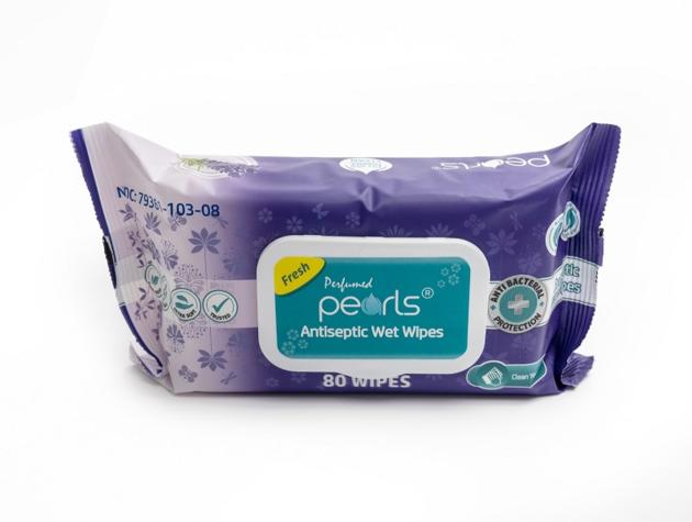 Pearls Disinfecting Wipes Lavender 80 Sheets
