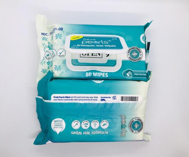 Pearls Disinfecting Wipes Pine 80 Sheets