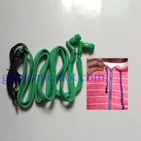 Machine washable MP3 earphone drawstring earbuds