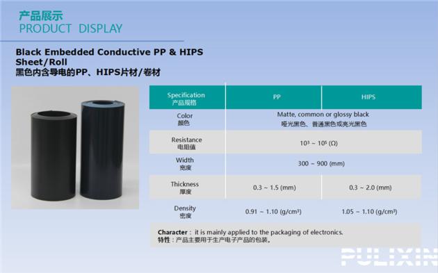 HIPS PP Surface Conductive Plastic Film