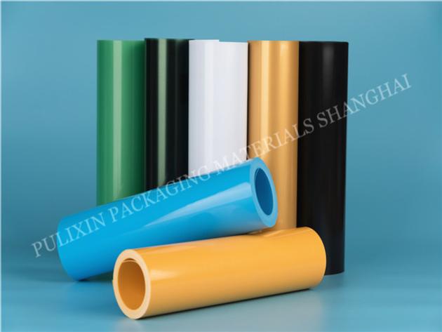 Matt colorful HIPS/PP plastic film  for electronic components packaging for thermoforming