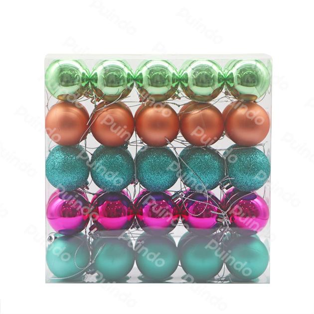 Puindo Luxury Shatterproof 50pcs Christmas Ornament
